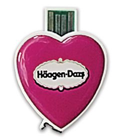 Сувенир, подарок - USB-флэш-карта на 512 Мб «Сердце»
