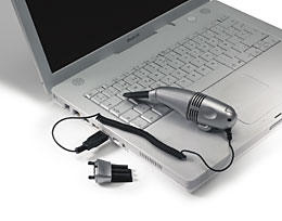 Сувенир, подарок - USB-пылесос для клавиатуры с LED-фонариком
