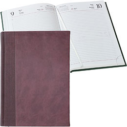 Сувенир, подарок - Ежедневник VELVET, датированный, 352 стр., бордо
